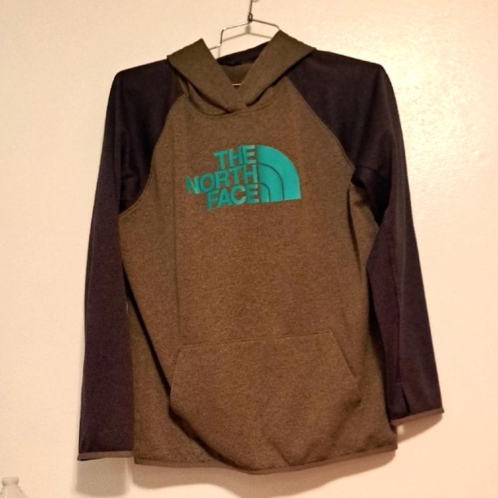 The North Face Hooded Sweatshirt XL Unisex Olive Green